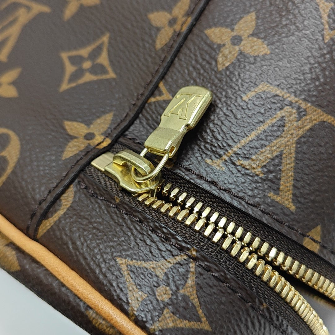 NICE BB Monogram Coated Canvas Brown