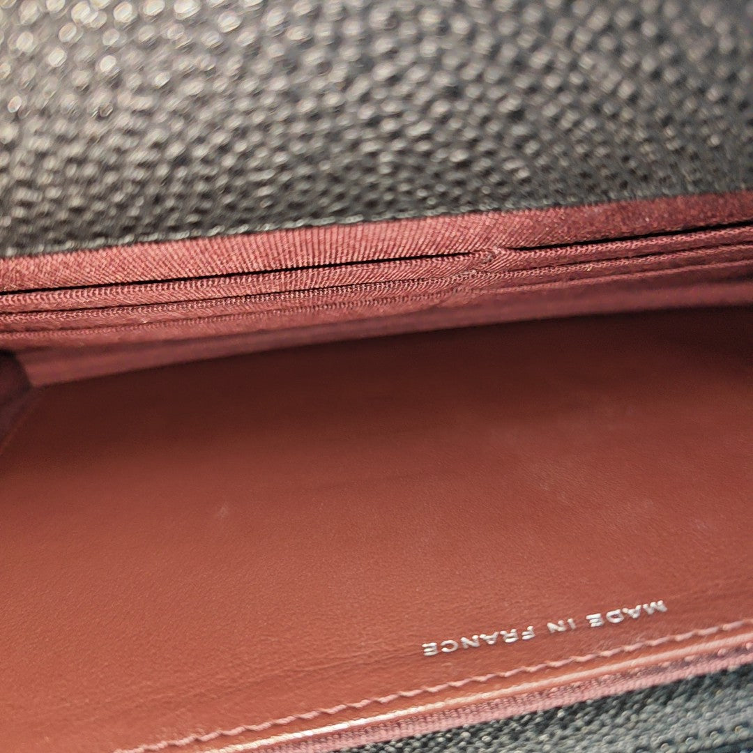 WOC Quilted Grained Calfskin Black
