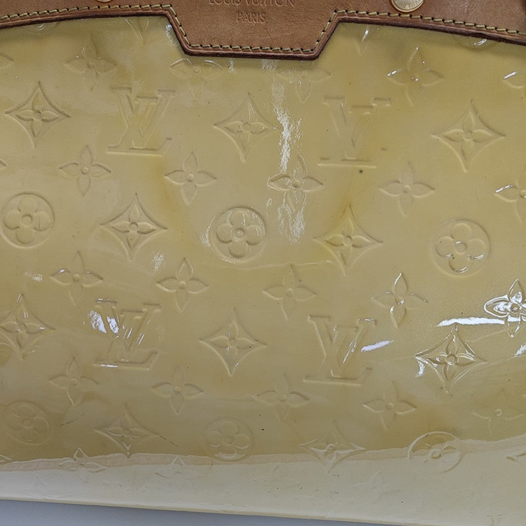 BREA MM Monogram Patent Leather Yellow