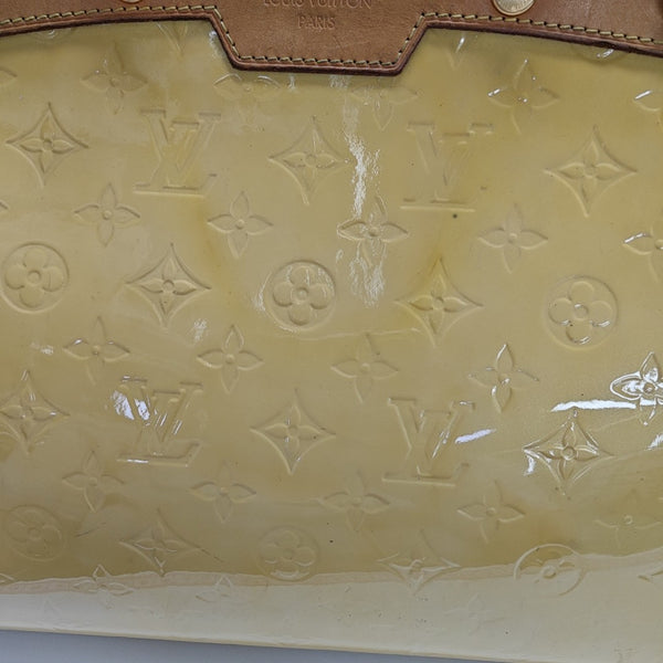BREA MM Monogram Patent Leather Yellow