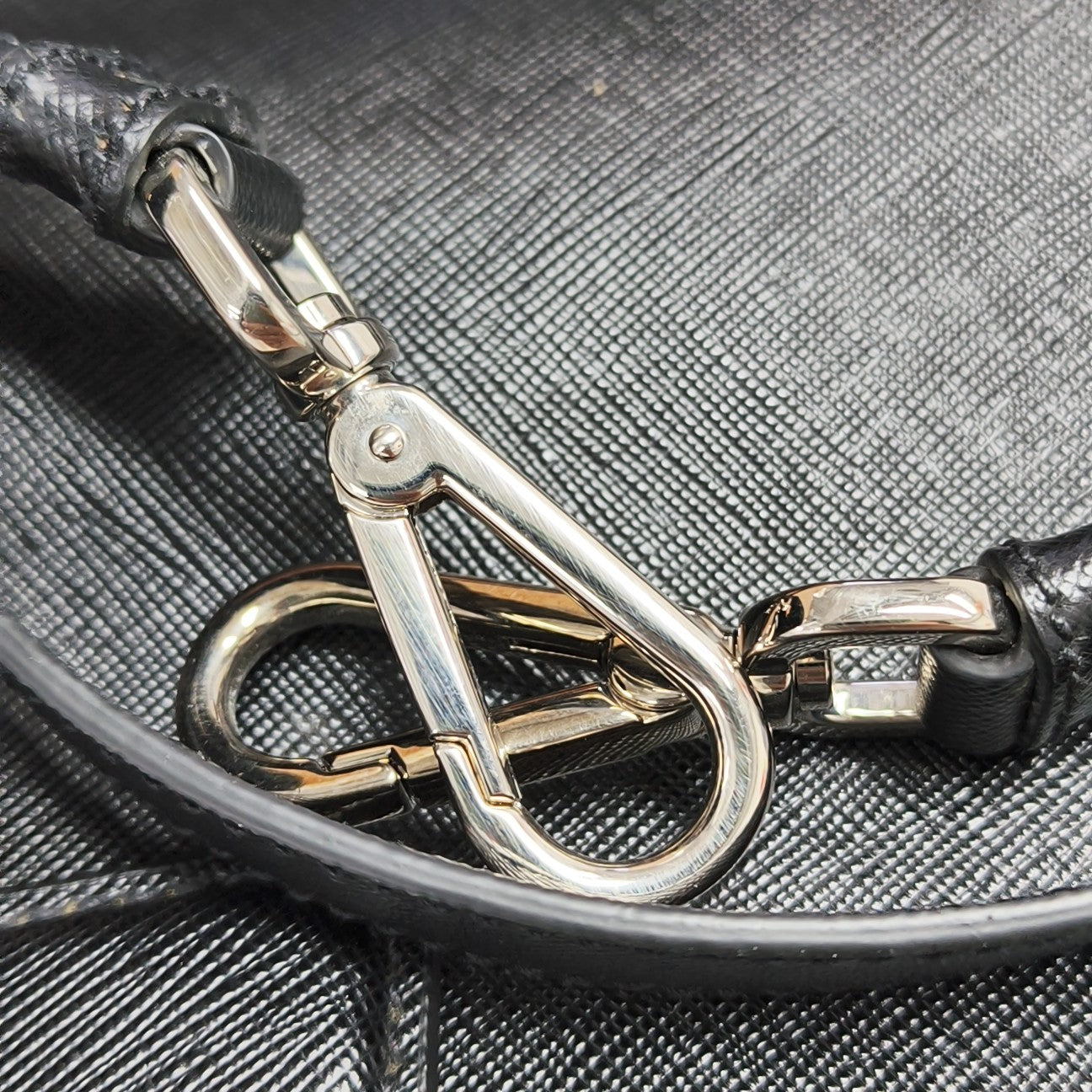 Saffiano Calfskin Tote Bag Black