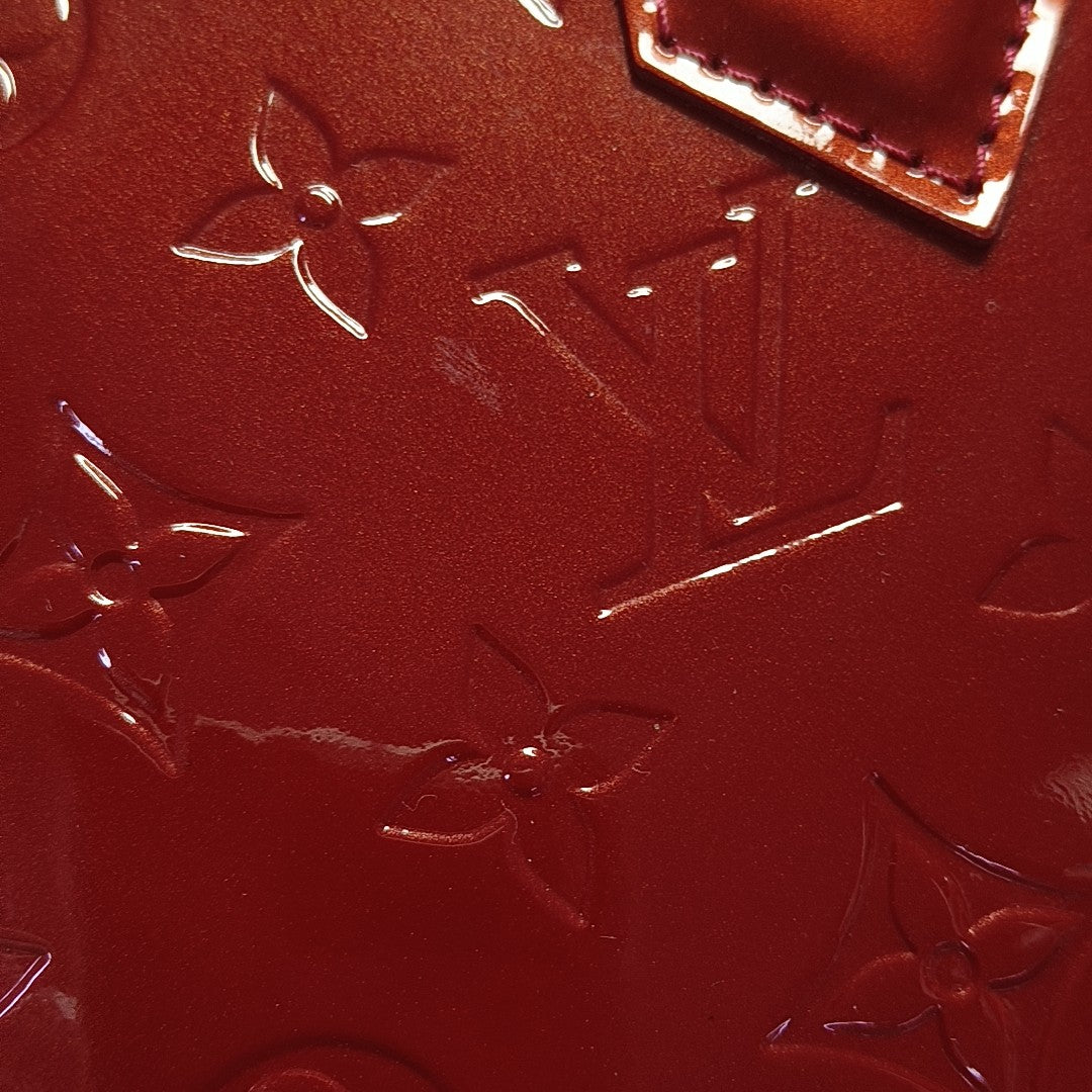 ALMA GM Monogram Patent Leather Red