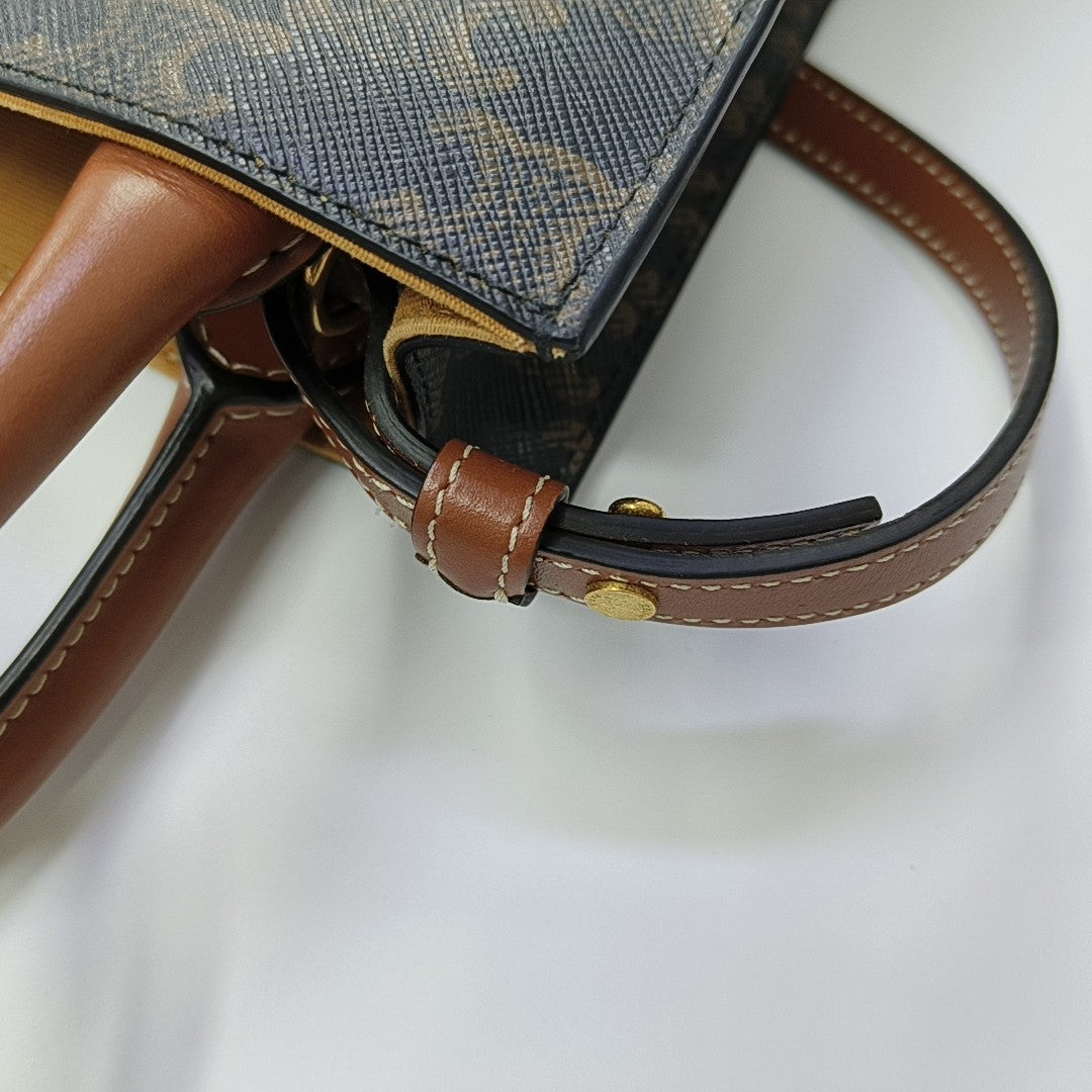 CABAS CELINE Mini Coated Canvas Brown