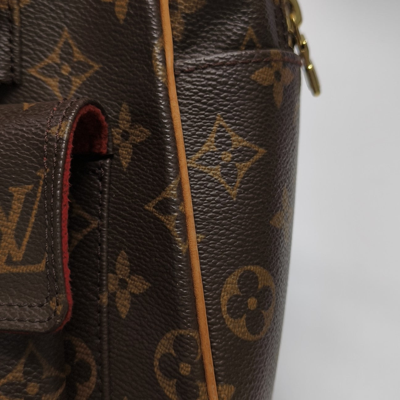 EXCENTRI-CITE Monogram Coated Canvas Brown