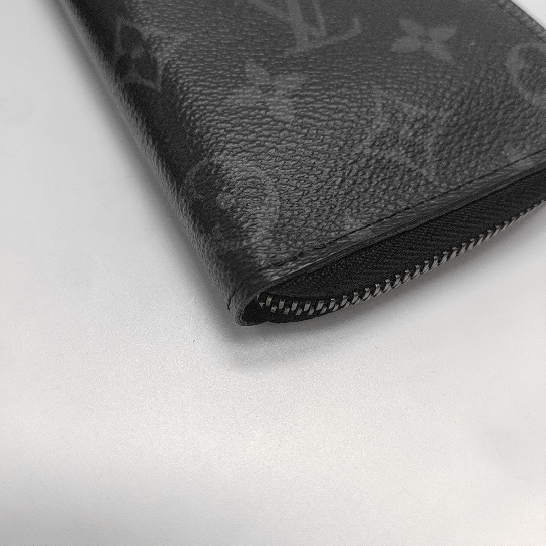 CLÉMENCE Monogram Coated Canvas Gray Wallet