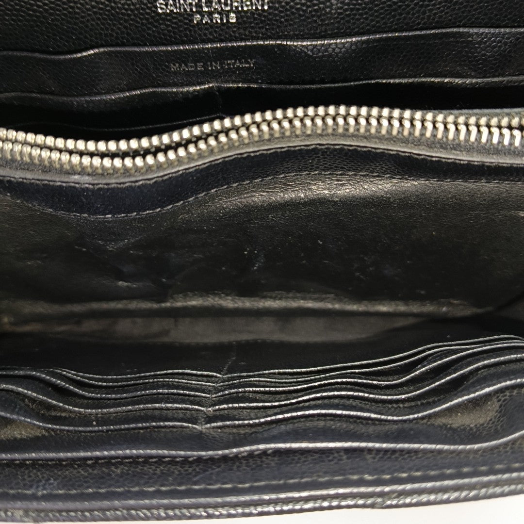 MONOGRAM Medium Chevron Calfskin Black