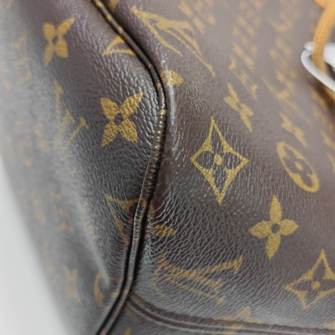 NEVERFULL MM Lona Monogram Revestida Marrón