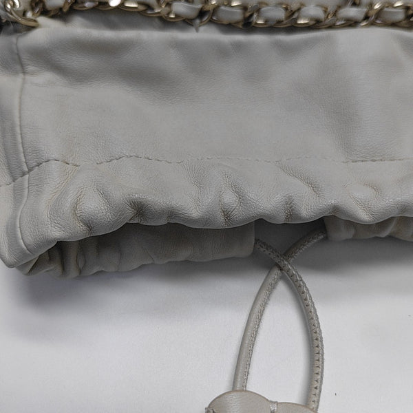 DRAWSTRING Lambskin Beige