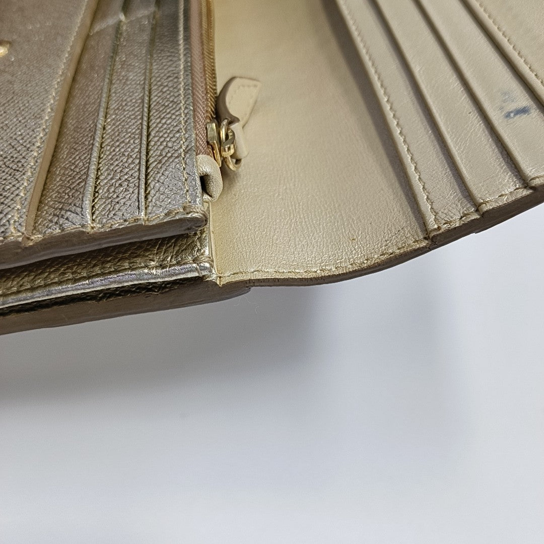 Calfskin Wallet Beige
