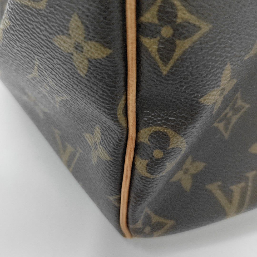 SPEEDY 30 Monogram Coated Canvas Brown