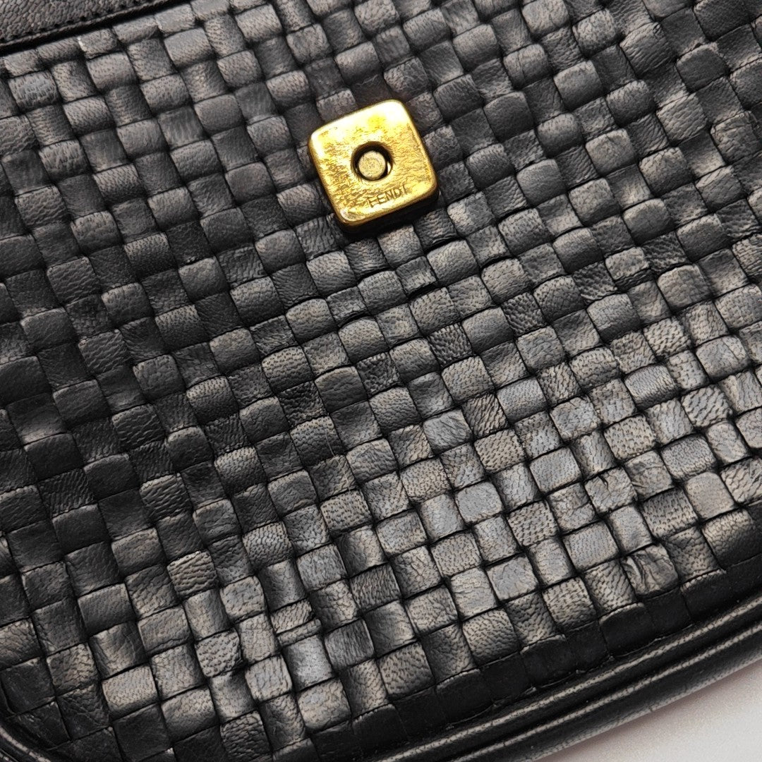 Calfskin Shoulder Bag Black