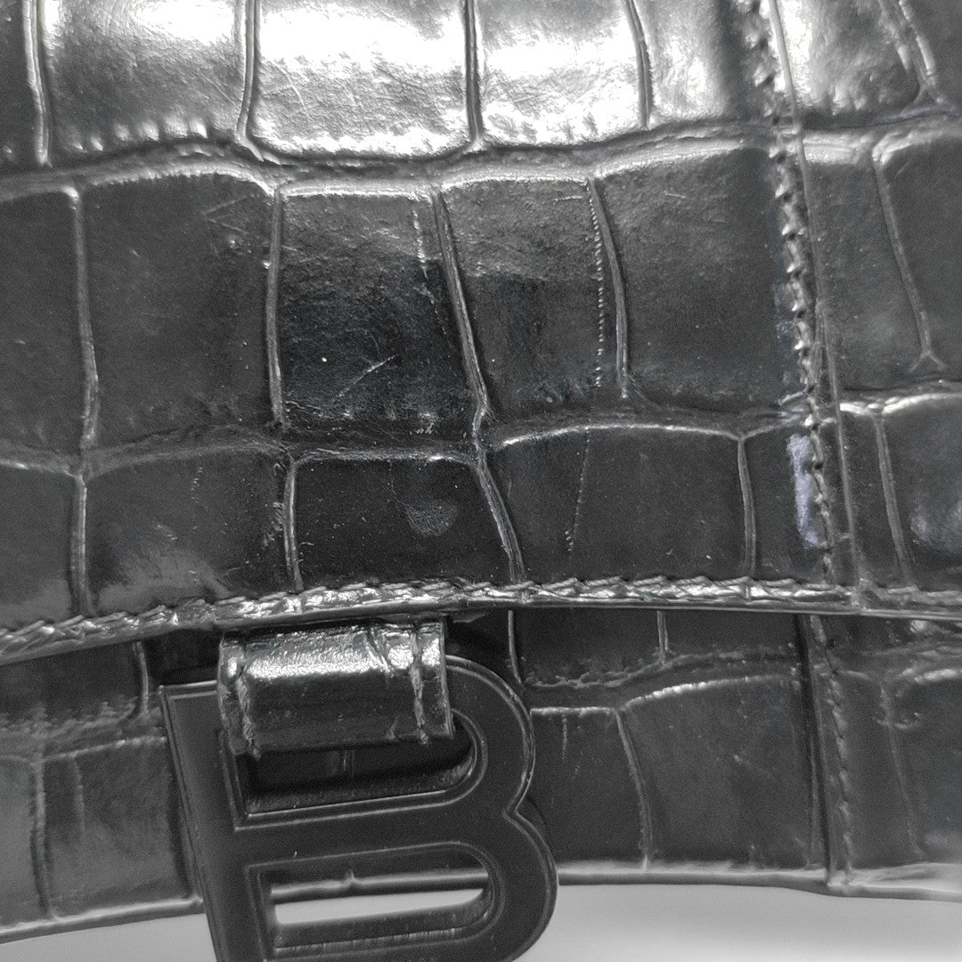 Hourglass Small Calfskin Black