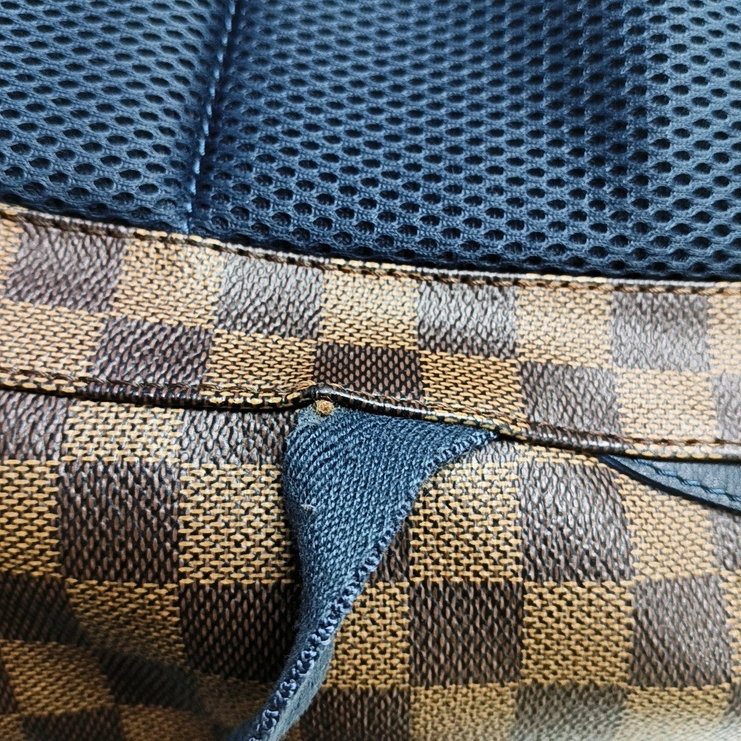 Damier Ebene Coated Canvas Brown