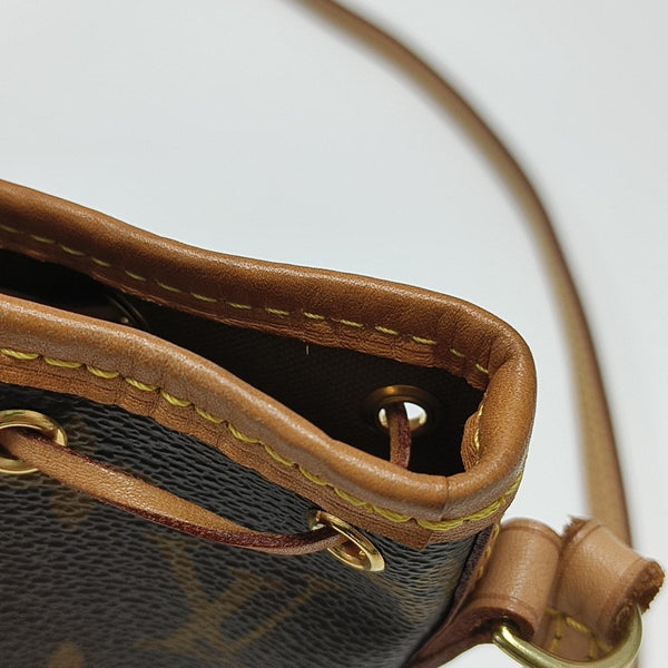 NÉONOÉ Nano Monogram Coated Canvas Brown