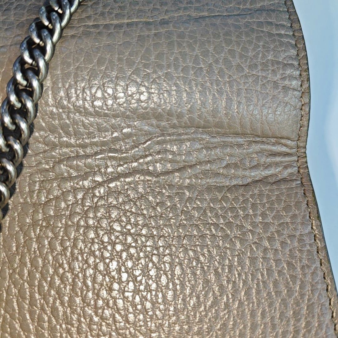 Authenticated pre-owned  Dionysus Super Mini Calfskin Grey - Shoulder Bag at Looply