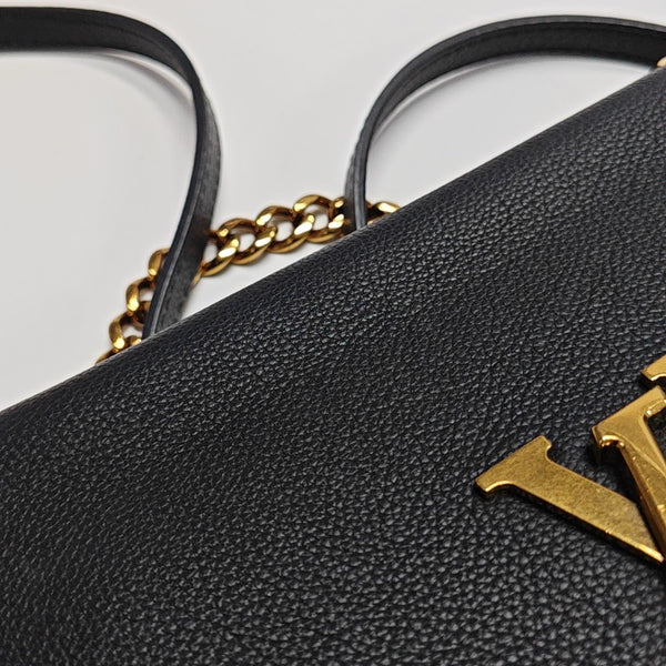 LOCKME TENDER PM Calfskin Black