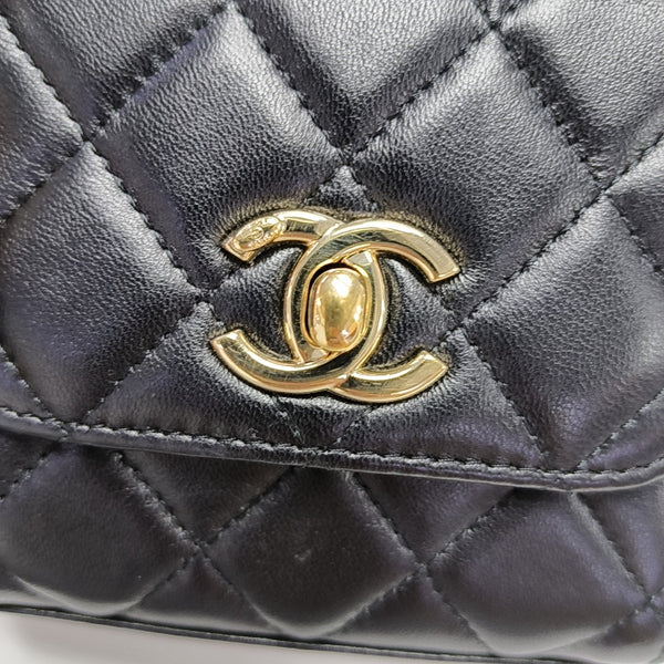 TRENDY CC Quilted Lambskin Black