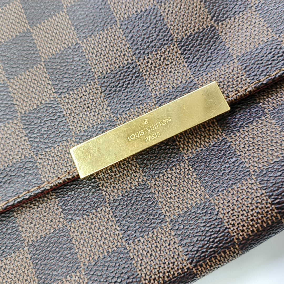 FAVORITE MM Damier Ebene Coated Canvas Brown