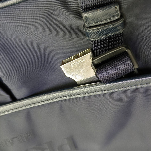 Nylon Shoulder Bag Blue