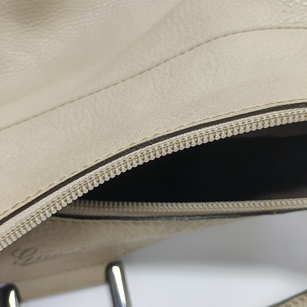 D Gold Monogram Calfskin Beige