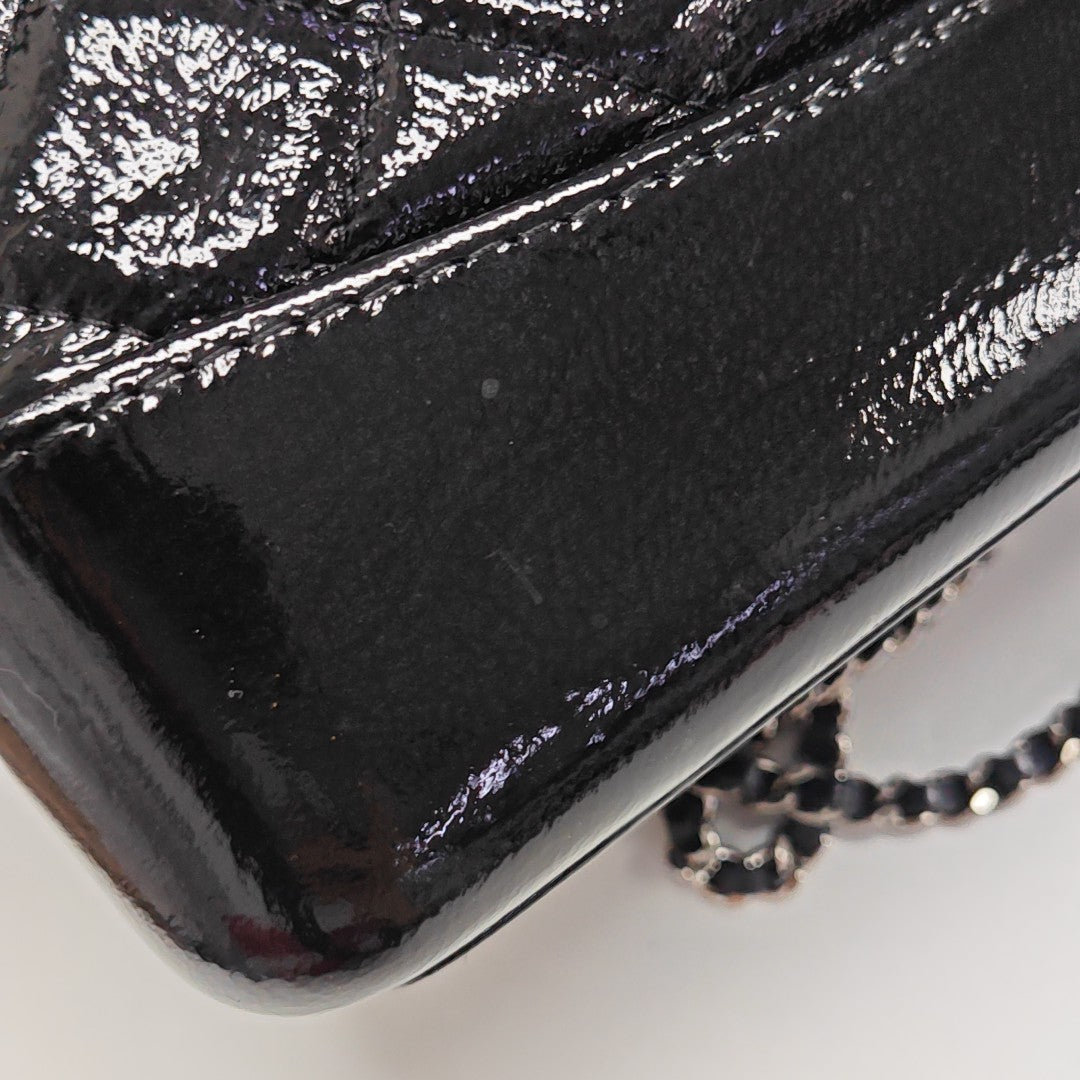 GABRIELLE Small Quilted Lambskin Black