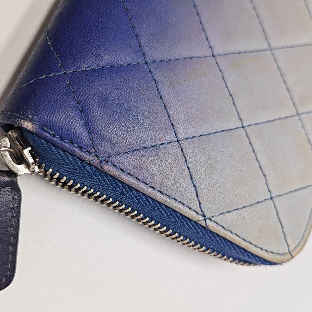 Quilted Calfskin Wallet Multicolor
