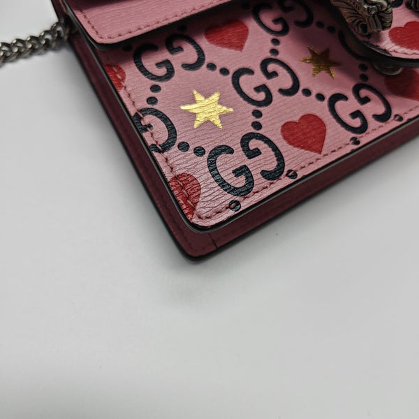 Dionysus Super Mini Monogram Calfskin Pink
