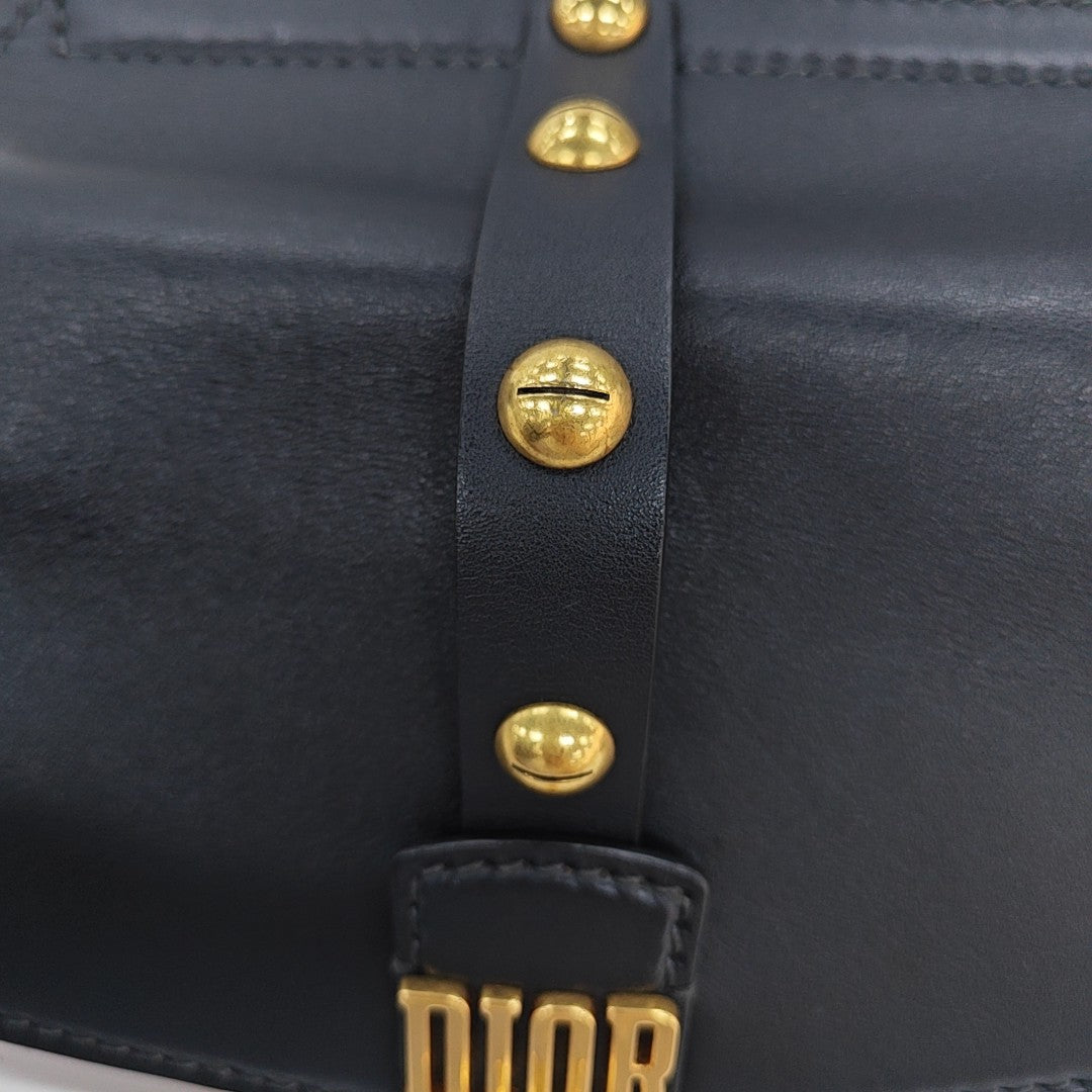 Calfskin Shoulder Bag Black