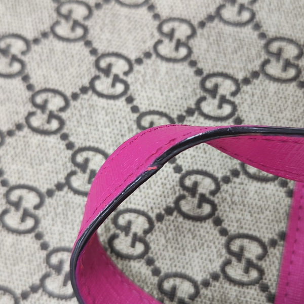 Children’s GG Bucket Monogram Coated Canvas Beige
