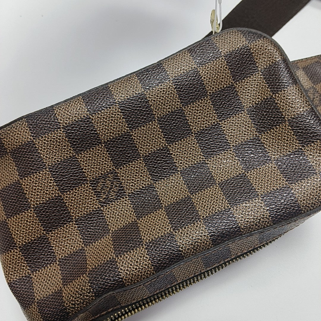 GÉRONIMOS Damier Ebene Coated Canvas Brown