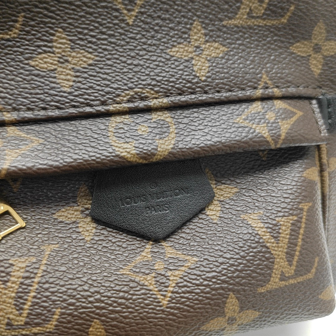 PALM SPRINGS Mini Monogram Coated Canvas Brown