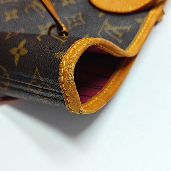 NEVERFULL MM Monogram Coated Canvas Brown