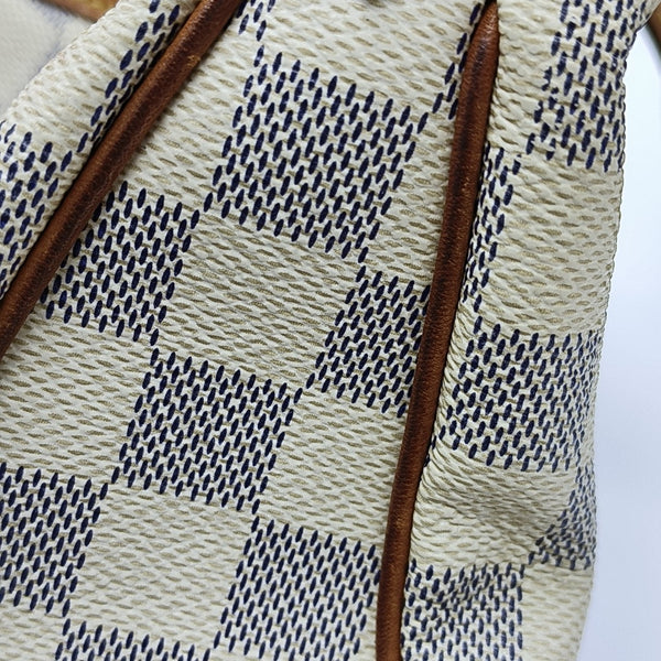 SIRACUSA MM Damier Azur Coated Canvas White