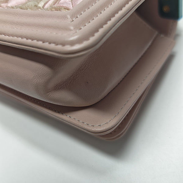 BOY CHANEL Quilted Fabric Pink