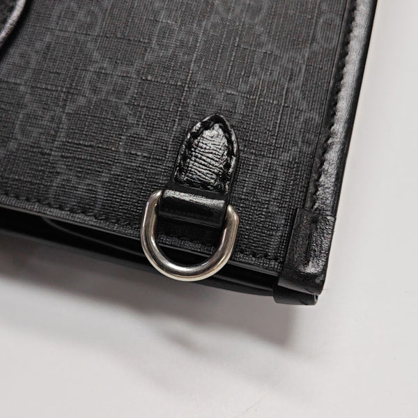 Retro Medium Monogram Coated Canvas Black