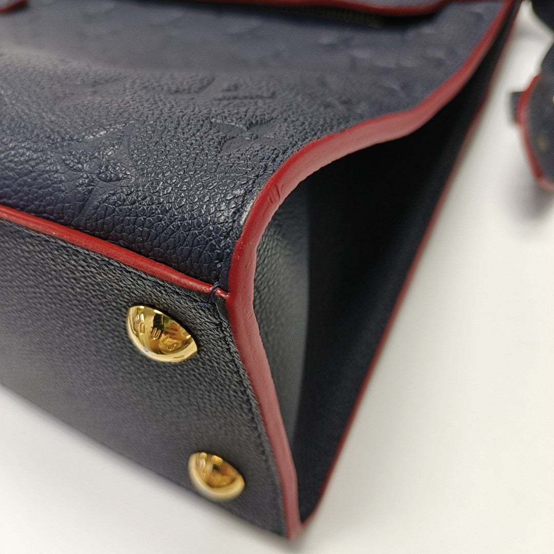 PONNEUF MM Monogram Calfskin Blue