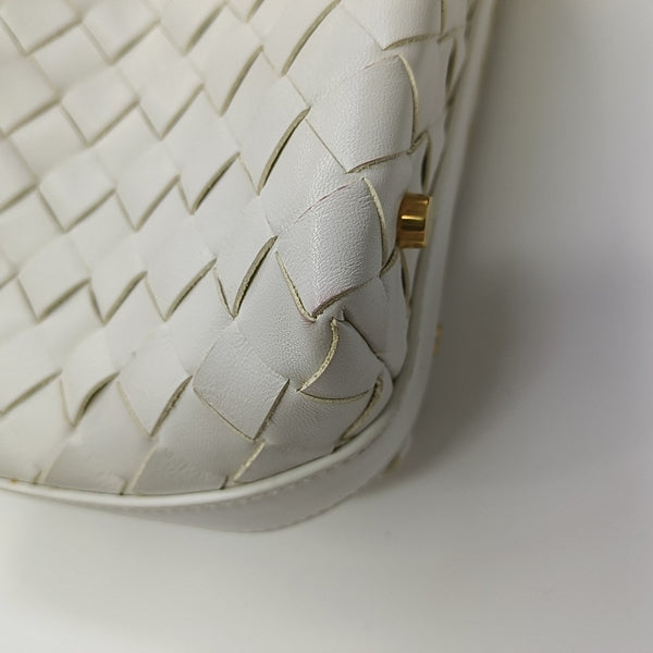 Calfskin Top Handle Bag White