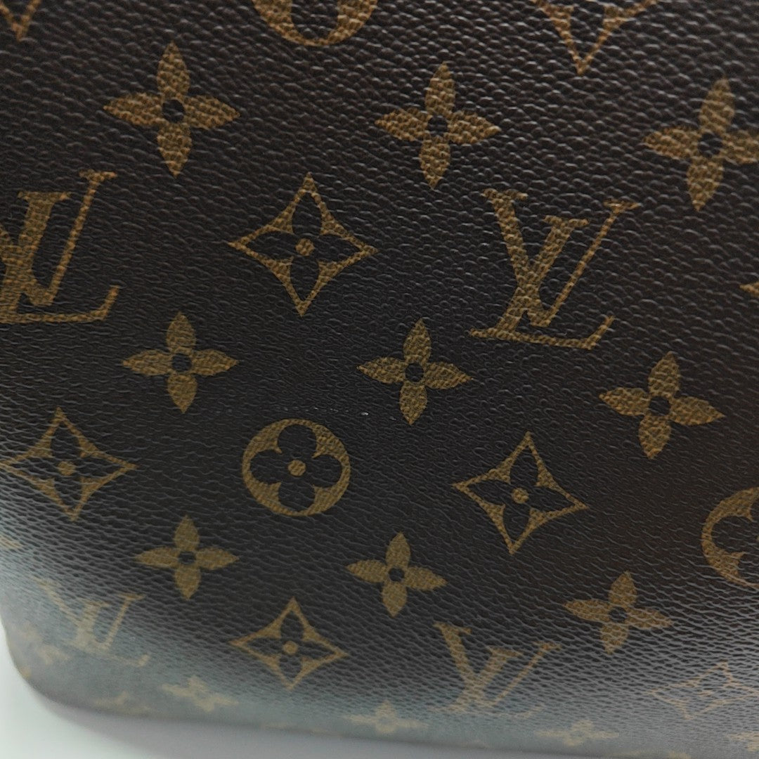 NÉONOÉ MM Monogram Coated Canvas Brown