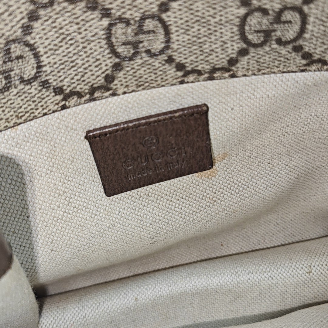 Neo Vintage Small Monogram Coated Canvas Beige