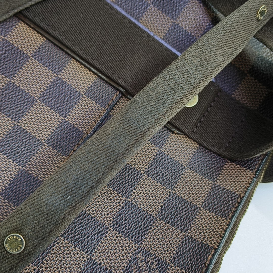 VINTAGE BEAUBOURG Damier Ebene Coated Canvas Brown