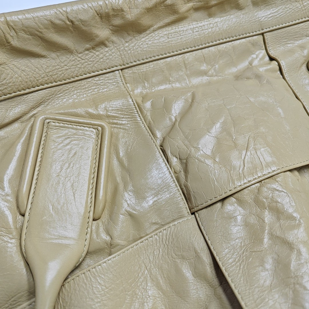 Arco Large Calfskin Beige
