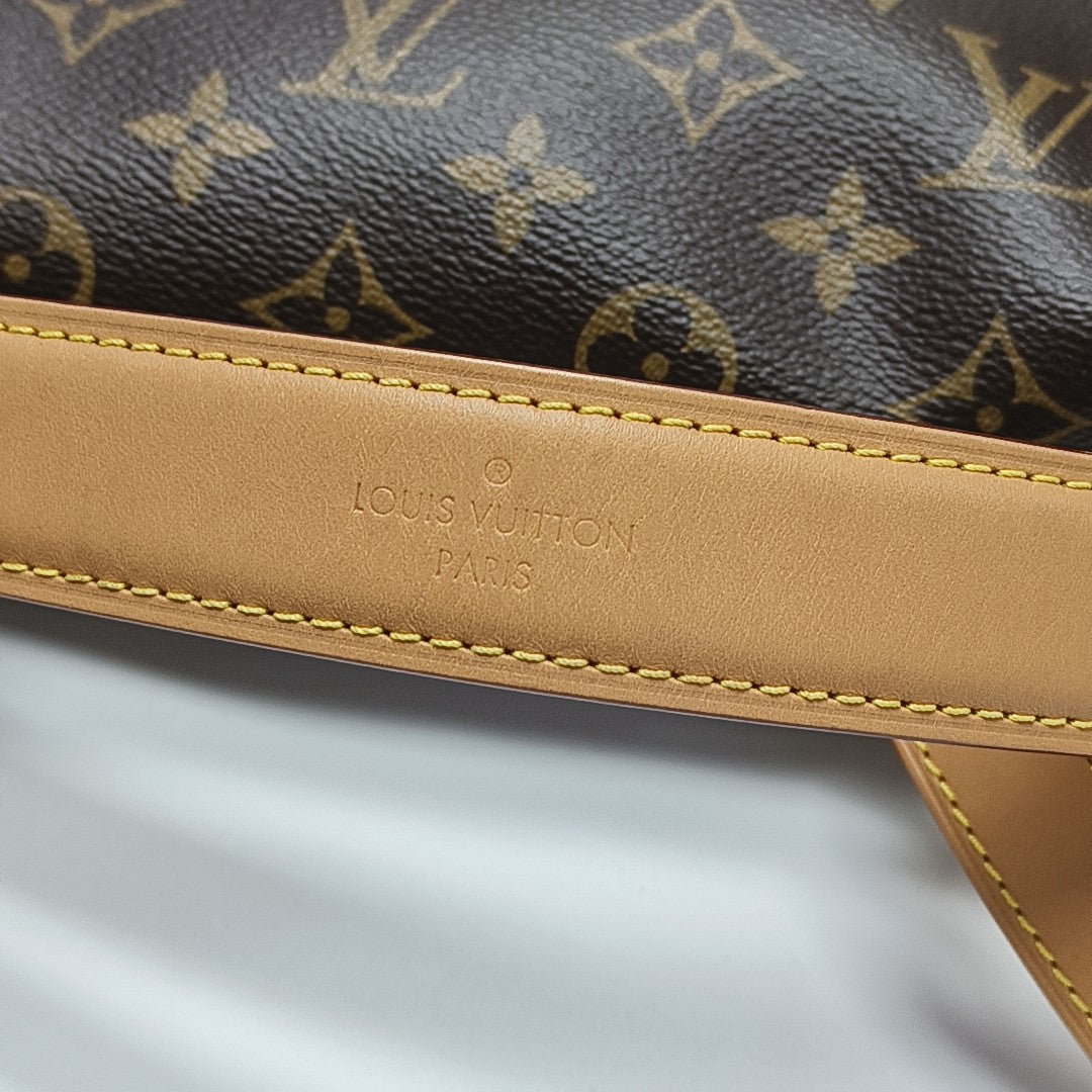 SIDE TRUNK MM Monogram Coated Canvas Brown