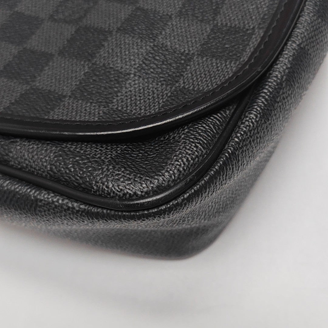DANIEL Damier Graphite Coated Canvas Gray