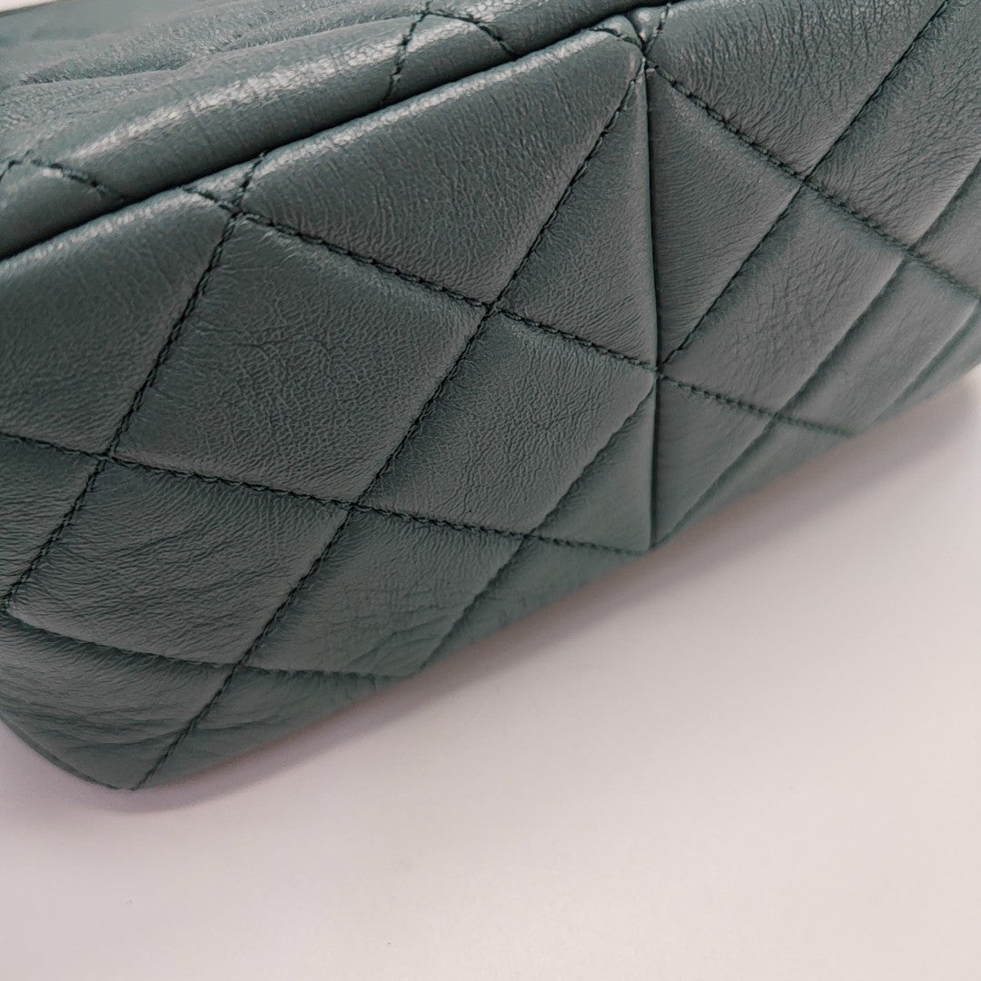 23A HOBO Quilted Lambskin Green