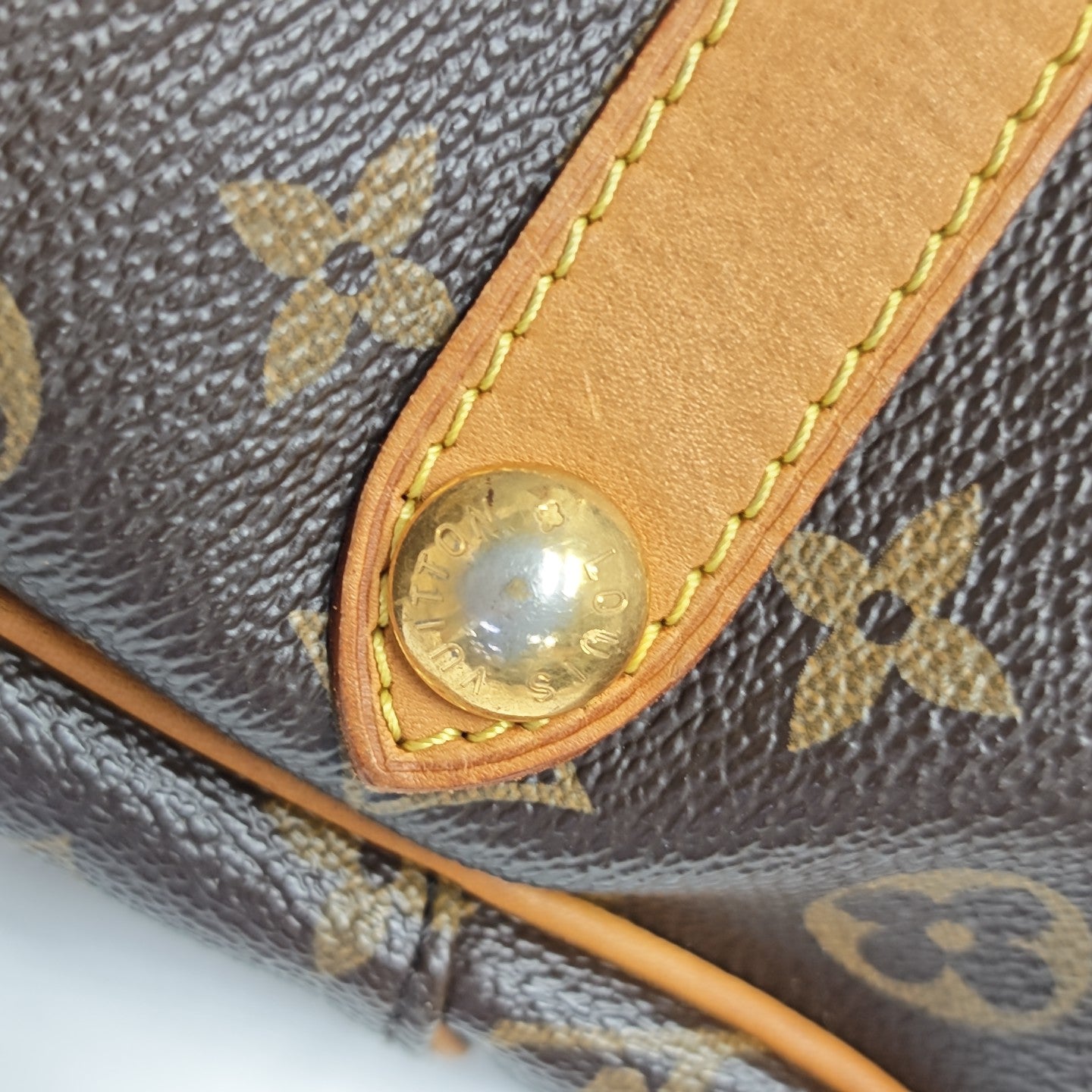 GALLIERA Monogram Coated Canvas Brown