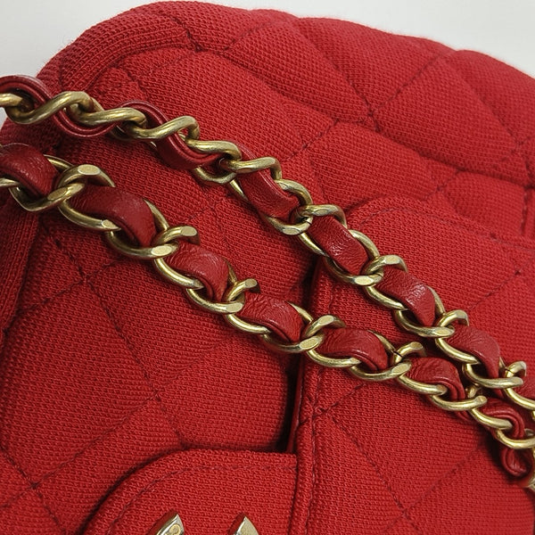 23C HOBO Small Quilted Fabric Red