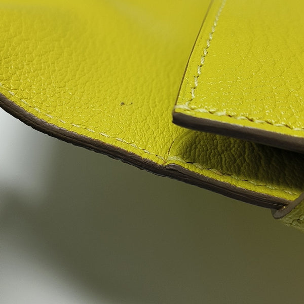 Kelly 19 Chèvre Mysore Yellow Wallet