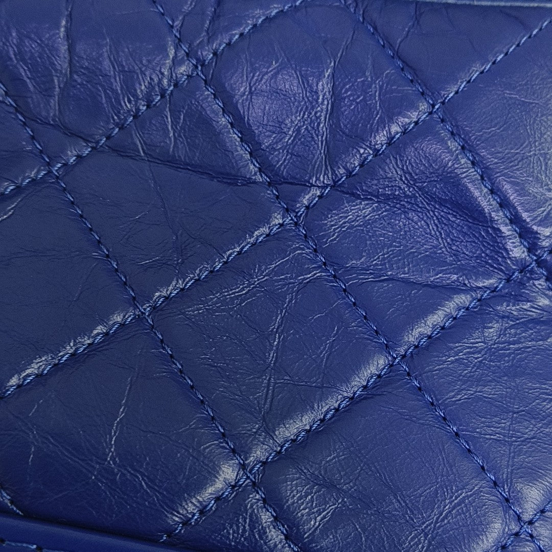 GABRIELLE Small Quilted Calfskin Blue
