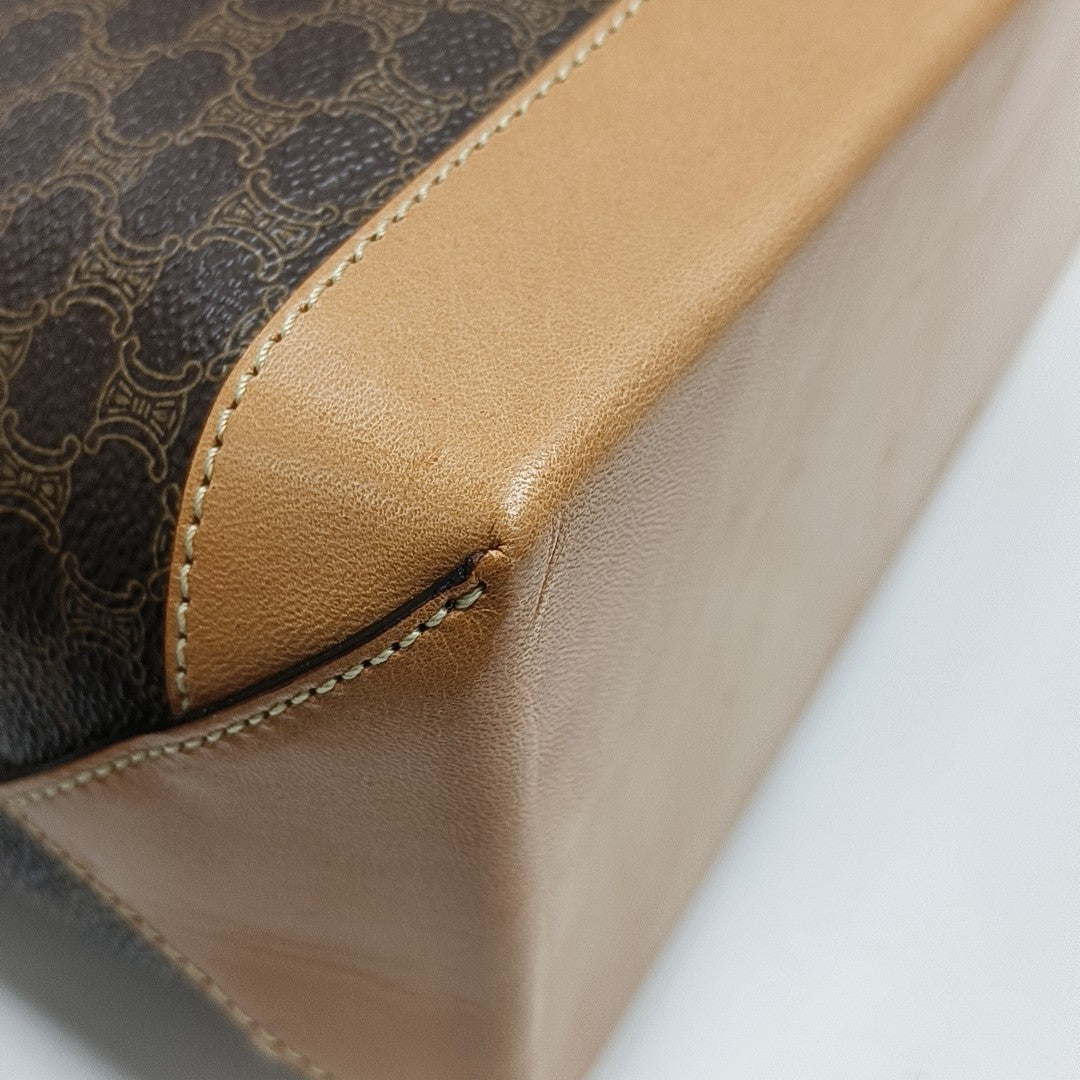 MACADAM TOTE Coated Canvas Brown