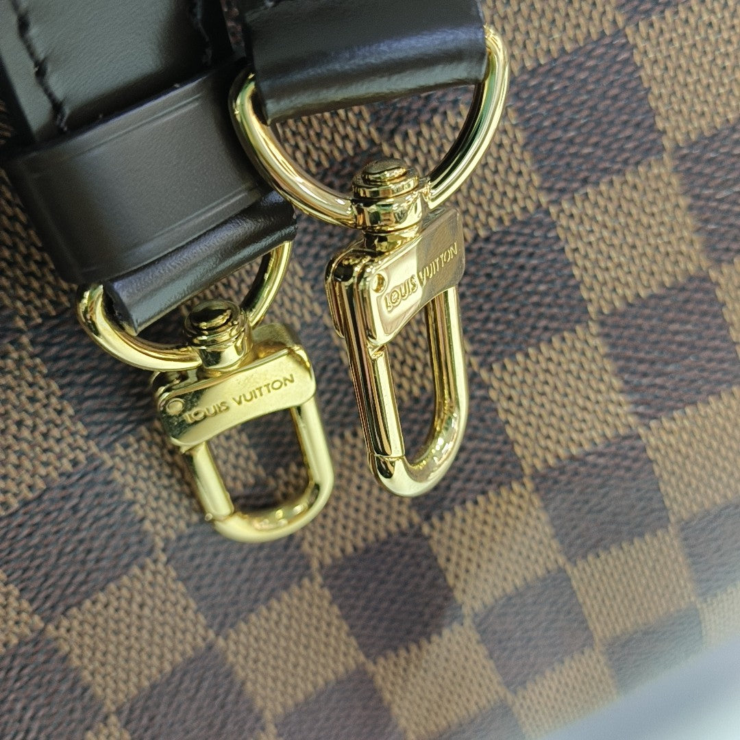 SPEEDY 30 Damier Ebene Coated Canvas Brown